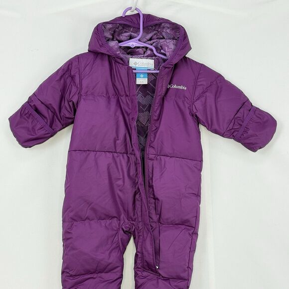 Columbia Snuggly Bunny Bunting Snowsuit 6-12 Months Purple Pre-Owned - Picture 14 of 16